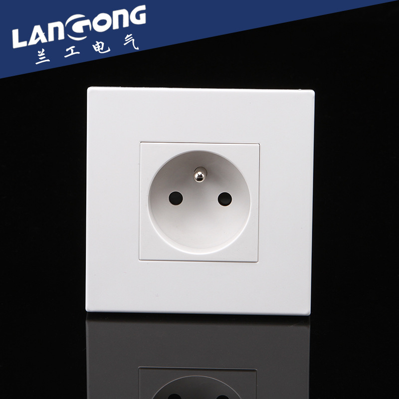 一位法式插座 卡入式功能键 86型墙壁插座面板开关 墙壁开关插座