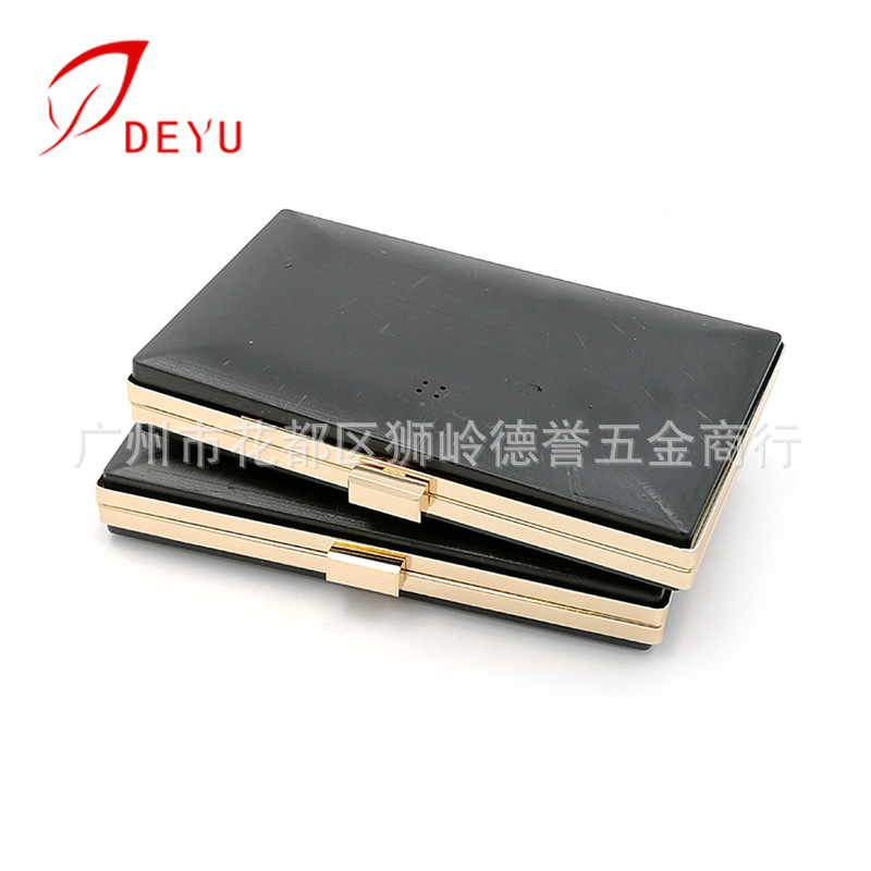 20cm扁方形晚宴包直角手袋五金较钱包 DIY手拿包 盒子口金包配件