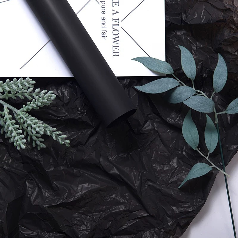 Papel de embalaje de regalo de flores Papel de envoltura de papel de preservación de papel de revestimiento de ramo coreano Película de luz suave Lisa impermeable