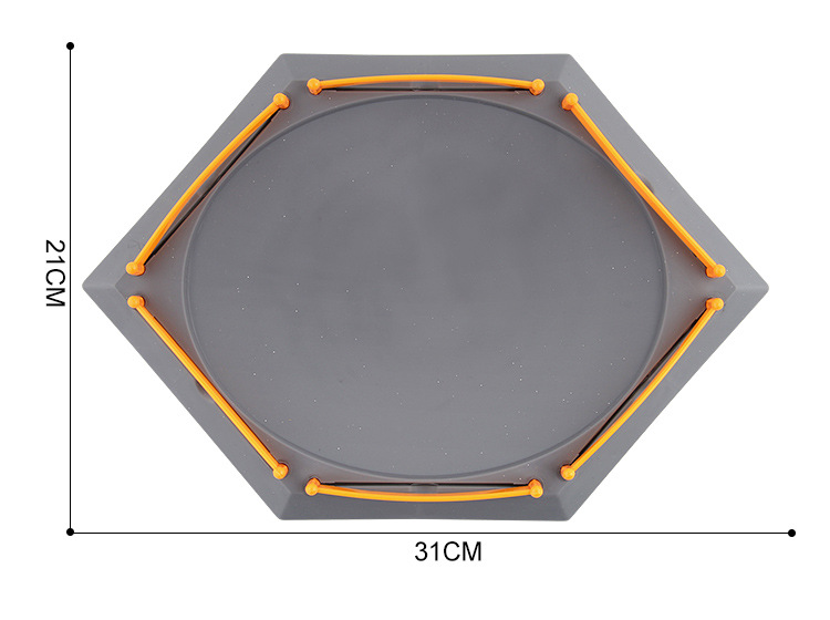 El disco de batalla competitivo de giroscopio poligonal grueso del fabricante se puede desmontar y montar.