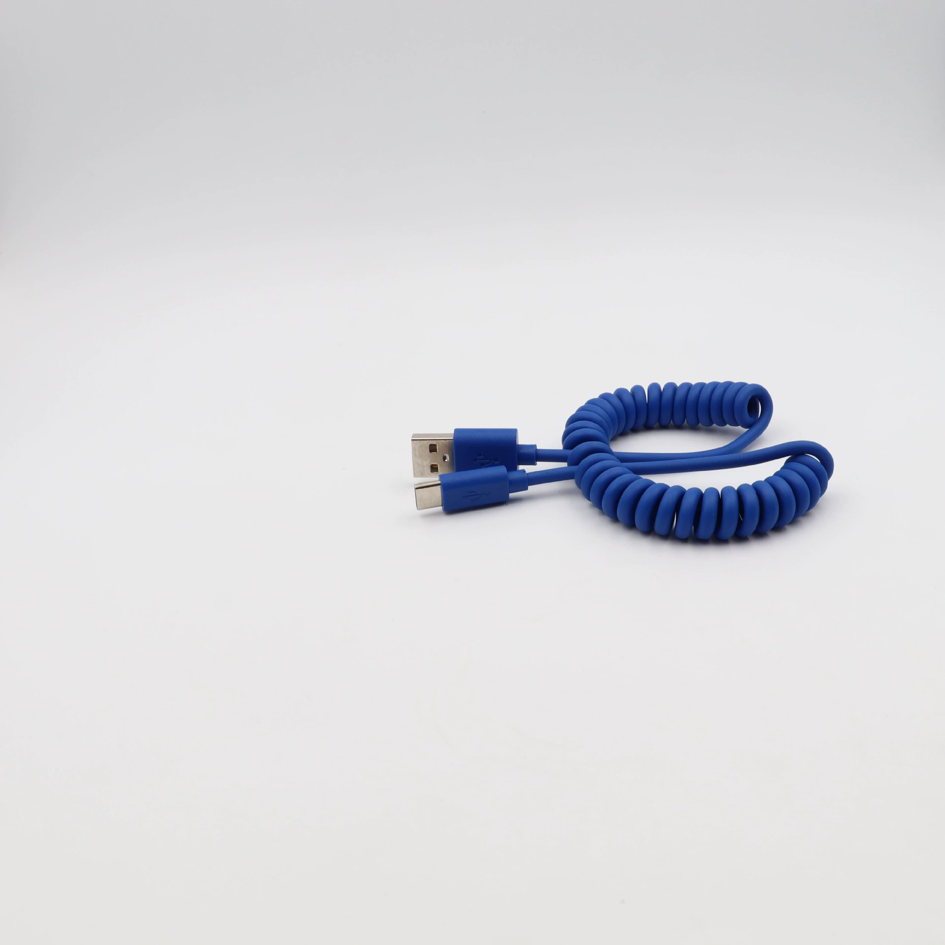 Type-C кабель для данных PU спиральный, 1.2 м, пружинный кабель для автомобиля, быстрая зарядка для телефона
