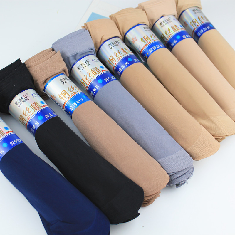Zhuji Socks Spring and Summer New Style Unisex Extra-Long Short Stockings Anti-Snag Durable Thick Steel Wire Socks Short Style