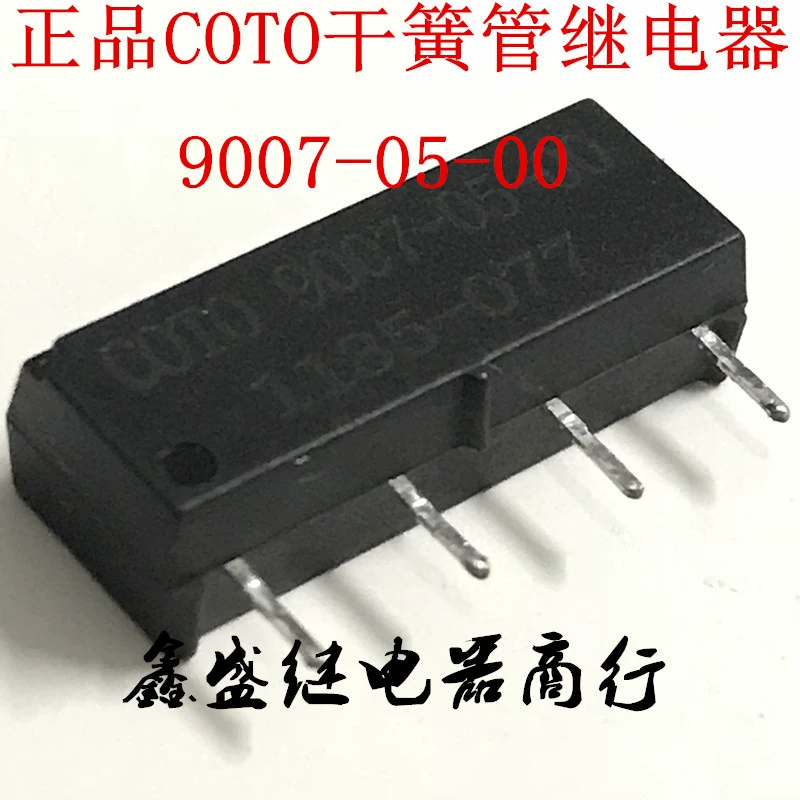 COTO Герконовое реле 9007-05-00, встроенное 4-контактное, нормально разомкнутого типа