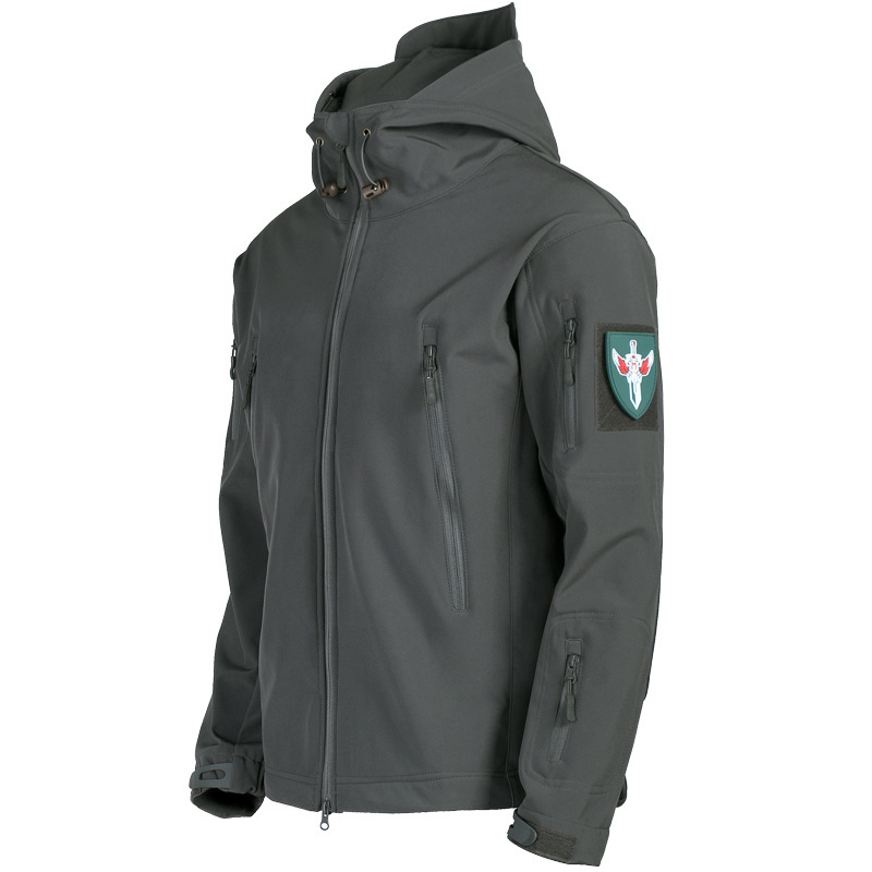 Chaqueta Softshell Térmica para Hombre de Nylon, Cortavientos e Impermeable para Deportes al Aire Libre y Senderismo image 4