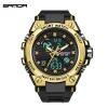 三达 Street waterproof men's watch, neon tactics digital watch, for secondary school, suitable for teen