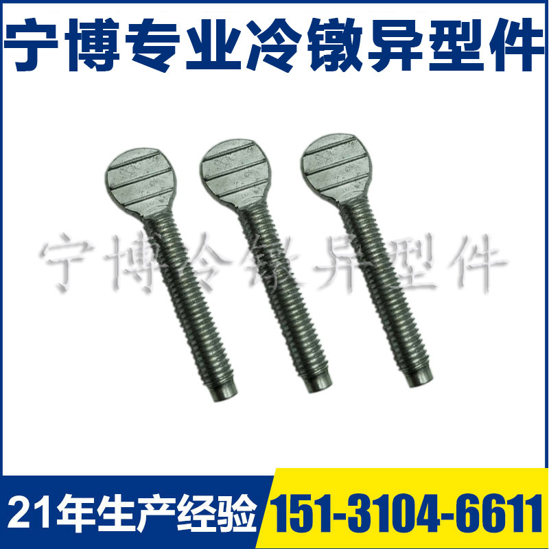 紧固件标准件生产碳钢扁头全扣来图定 做各种高难度异形螺栓