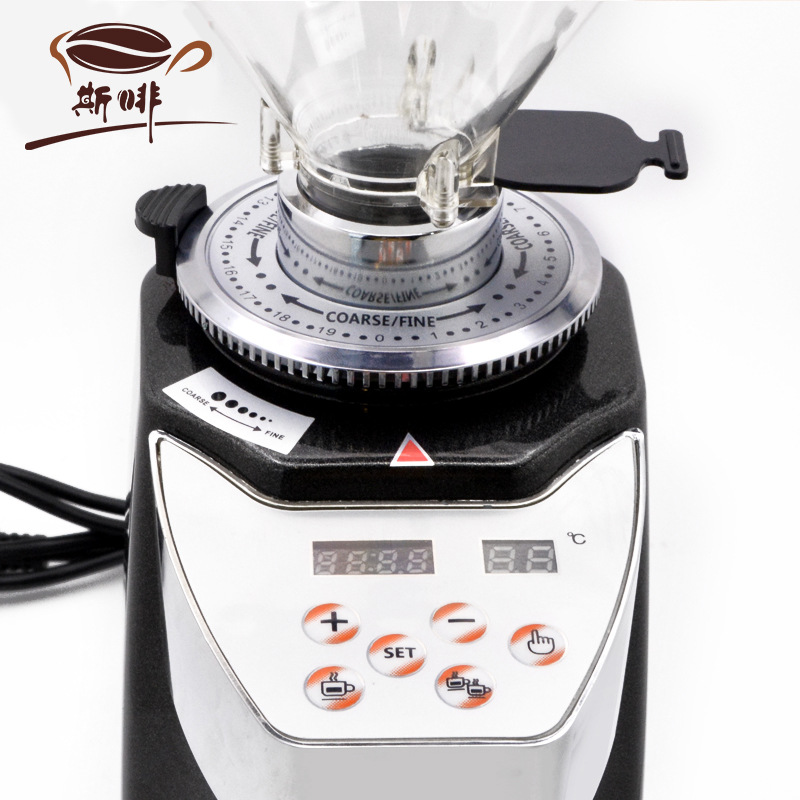Comercial transfronteriza molinillo de grano italiano molinillo de café eléctrico pantalla cuantitativa temperatura 021 molino de harina 220/110V