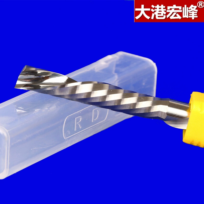 Полировка немецкого материала класса 3A левая спиральная фреза с ЧПУ без пусковой доски нижнее удаление стружки мобильный телефон резка доски левое одно лезвие