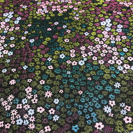 高档复古金丝小碎花色织织锦时装布鞋材箱包连衣裙diy制作