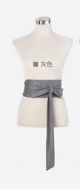(Cross-border trading), velvet retro universal waist belt with bow