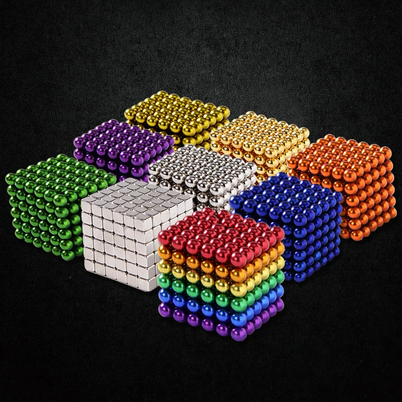 Матросовые неограненные puzzle-шары NeoCube, 5 мм, разное количество (216/512/1000), набор для снятия стресса