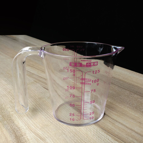 250ml/500ml Transparent Measuring Cup Baking Scale Measuring Cup Powder Liquid Two-in-One Box Hard Measuring Cup Box 