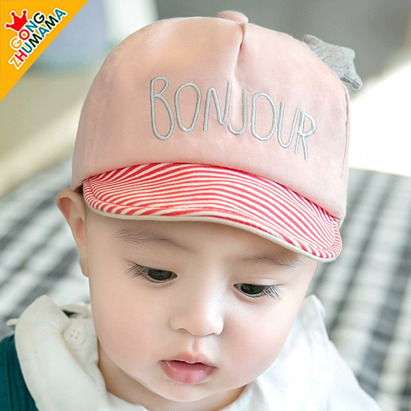 Оптовая продажа, новая весенне-Осенняя детская шляпа, бейсболка Princess Mother Baby, пятизвездочная фуражка, буквенная полосатая шляпа 5363