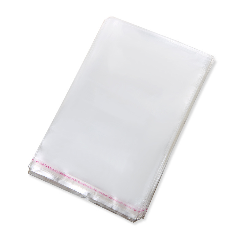 Bolsa opp bolsa de plástico transparente bolsa de embalaje de ropa engrosada pp bolsa autoadhesiva bolsa de joyería spot al por mayor