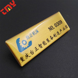 Серебряная матовая креативная пластиковая магнитная булавка из ПВХ ручной работы, золото и серебро