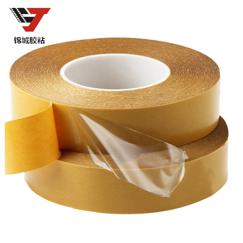 Jincheng adhesivo CORONA 7928 ultrafino 0.125mm transparente fuerte PET de alta temperatura cinta de doble cara sin costura