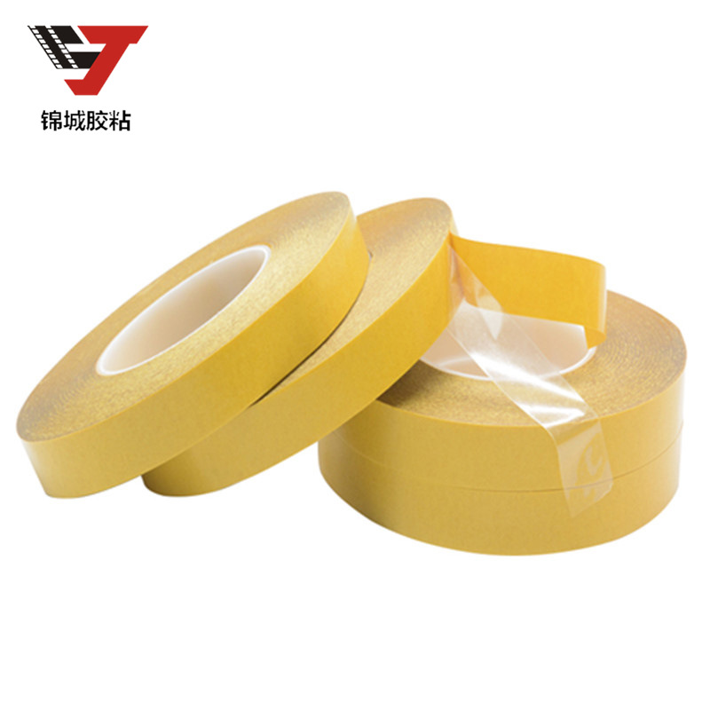 Jincheng adhesivo CORONA 7928 ultrafino 0.125mm transparente fuerte PET de alta temperatura cinta de doble cara sin costura