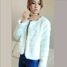 现货秋冬新款加厚仿皮草外套毛毛外套 女 韩版兔毛短款皮草外套