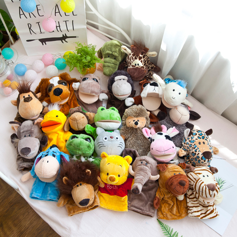 nici animal hand doll plush toy large mouth active parent-child Game children doll gift wholesale