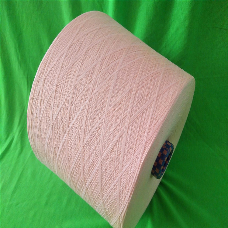 环锭纺纯棉包芯纱32支+40D，40支包氨纶长丝 本白全棉纱10支21支