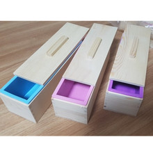 手工皂模具长方形木盒硅胶模木盖三合一1200克土司模diy工具批发