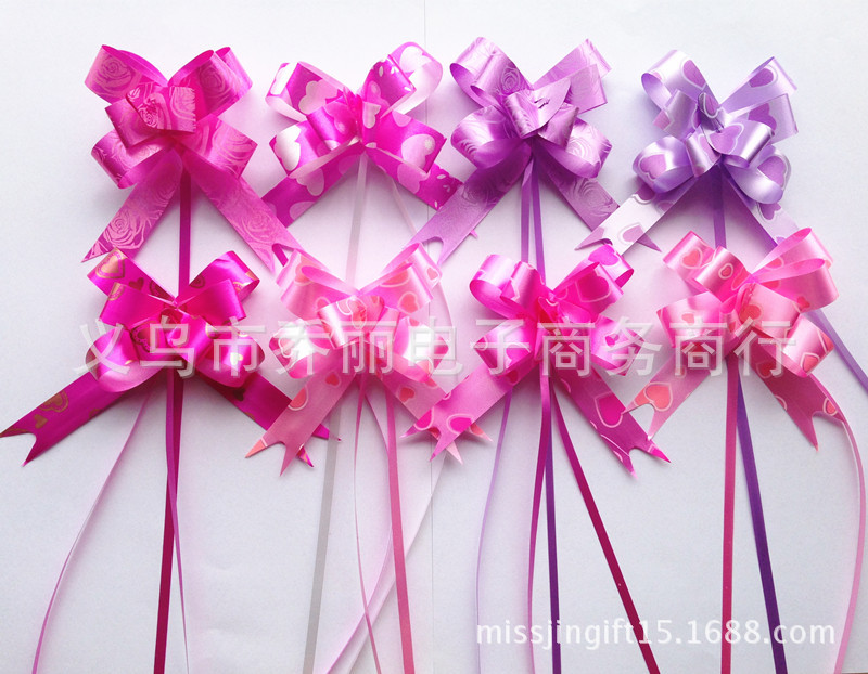 15mm arco mano tire flor Boda boda decoración del coche tamaño pequeño embalaje de regalo cordón cinta al por mayor