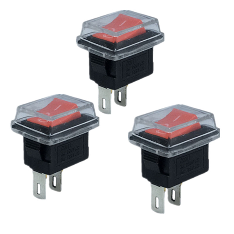 供应迷你船型开关10*15带灯KCD11两脚两档三脚三档排插开关