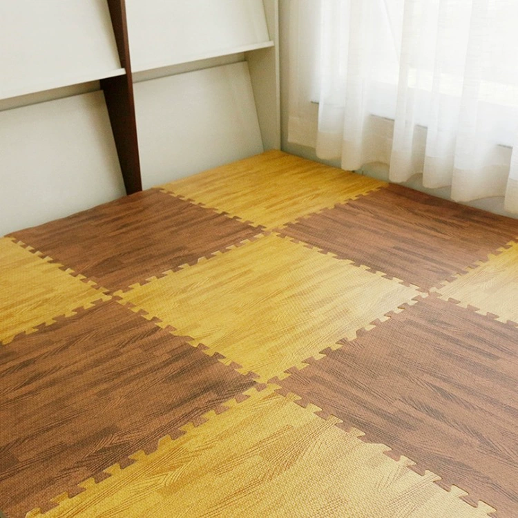 Детский foam-плакат пол, пазлы-деревянная плитка, 60×60 см, толщина 10/12 мм, защитa от падения