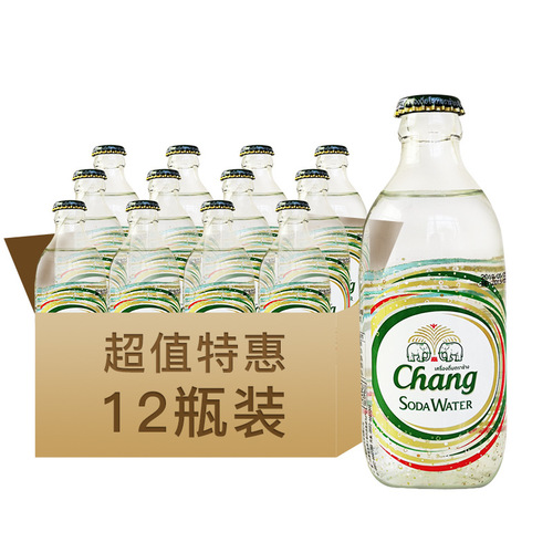 Thailand imported beverage Taixiang soda water 325ml*24 bottles of sparkling water mixer drink partner wholesale