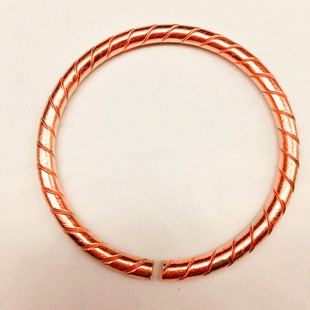 European and American Retro Copper Woven Bracelet Pure Copper Health Bracelet Red Copper Twist Rope Bracelet Ethnic Jewelry