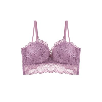 Traje de ropa interior de mujer Sujetador de pecho de mujer push up pequeño pecho sujetador anti-flacidez sin anillo de acero sexy soporte superior Delgado image 11