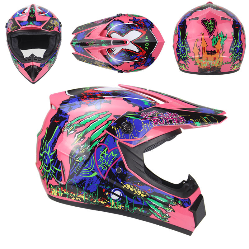 Edición de comercio exterior exclusivo transfronterizo personalizado ATV casco de equitación juventud bicicleta de montaña fuego fantasma casco completo DH Kart casco