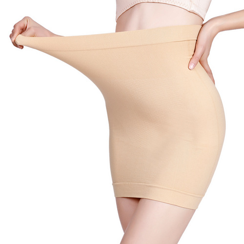 Seamless body-shaping skirt, belly-hugging hip skirt, seamless corset, versatile tight-fitting bottoming skirt NY112
