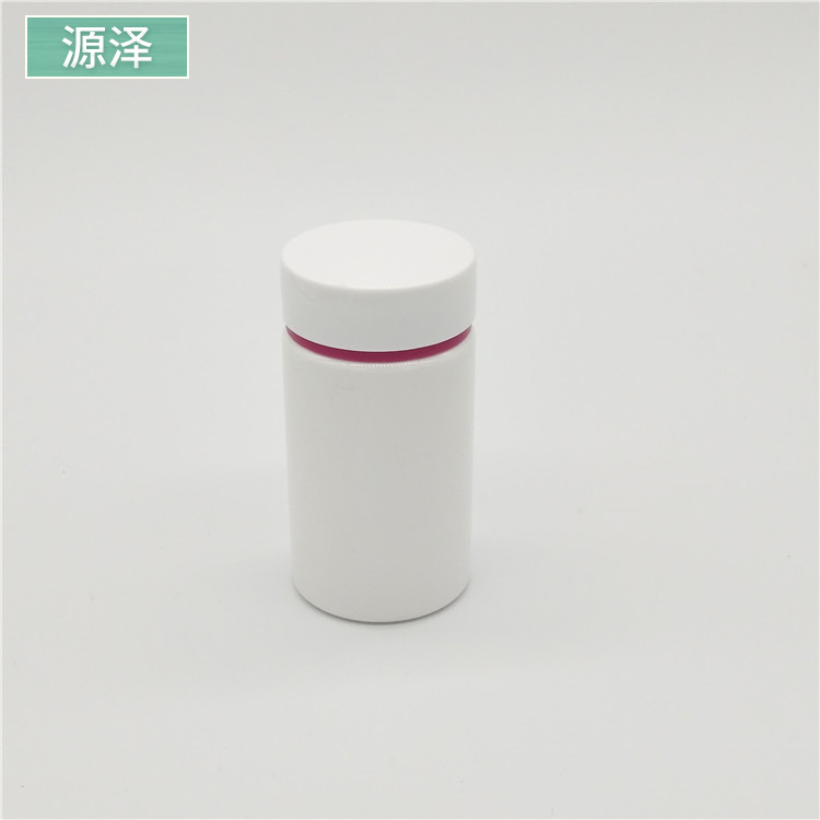 厂家供应100ML食品级PET双层盖白色直筒塑料瓶保健品瓶压片胶囊瓶