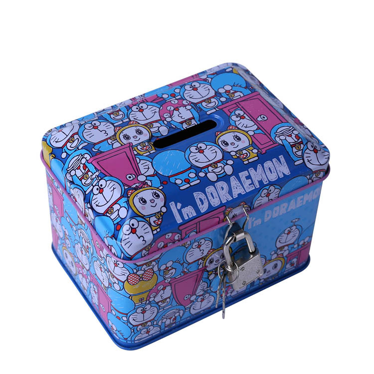 带锁方形储蓄罐 专业制作异形存钱罐 出口日本存钱罐