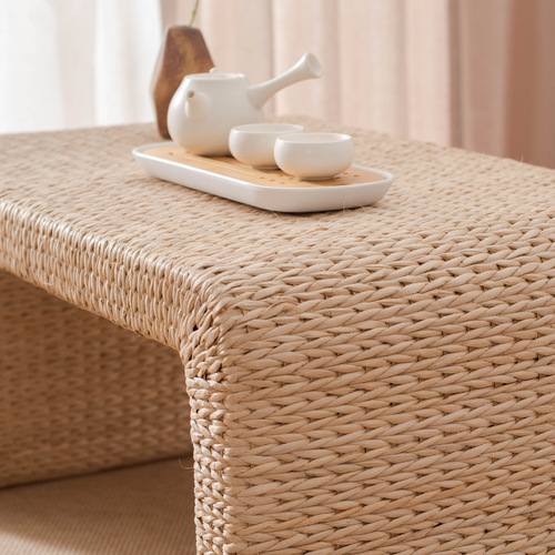 草编藤编日式榻榻米茶几飘窗桌小桌子客厅组地台窗台阳台矮桌