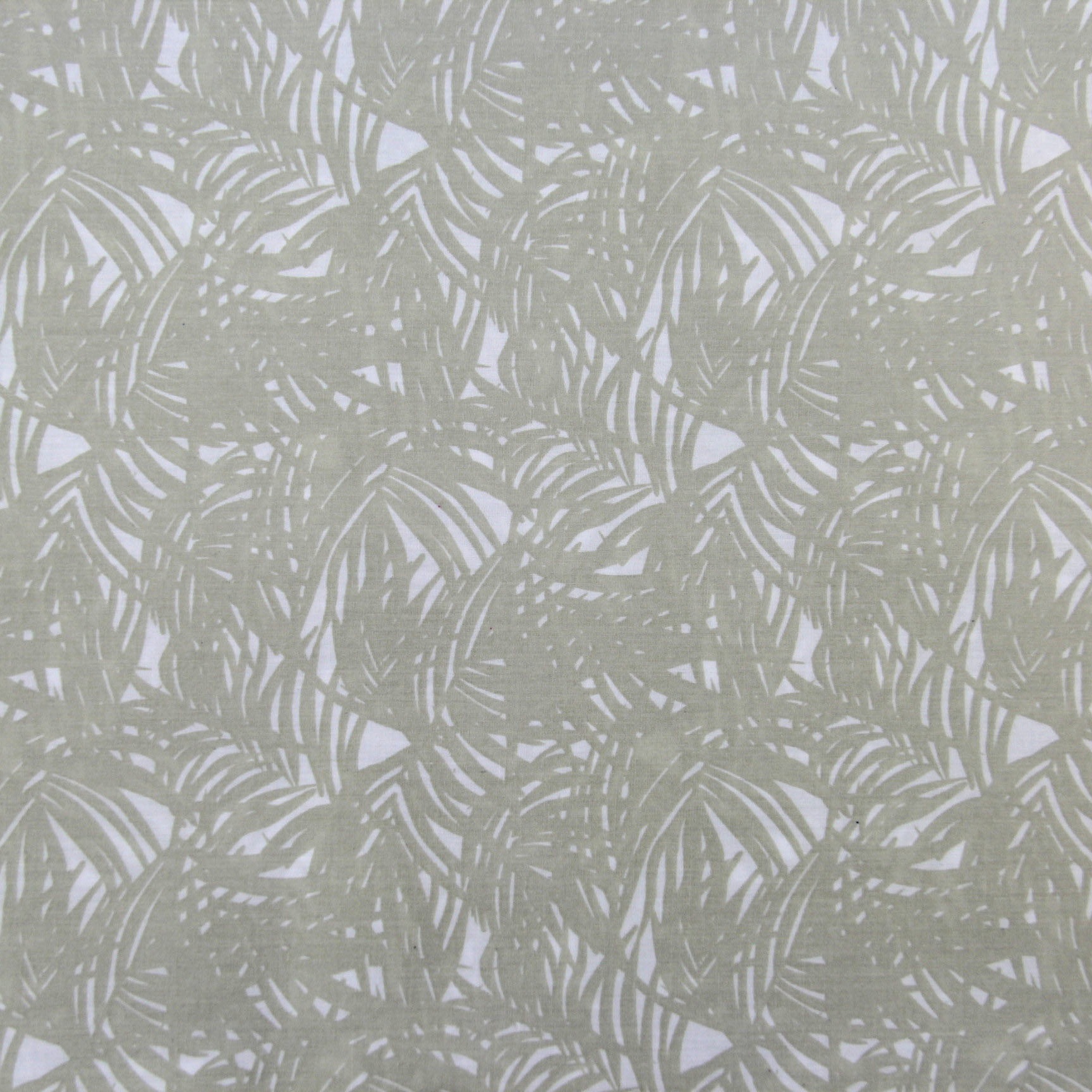 T/C涤棉印花布 椰子树米色藏蓝底色 西装夹克里布 男装衬衫面料