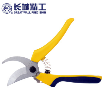 长城精工 枝剪 园艺剪刀 手动工具 65mm钢头  表面镀硬铬江西代理