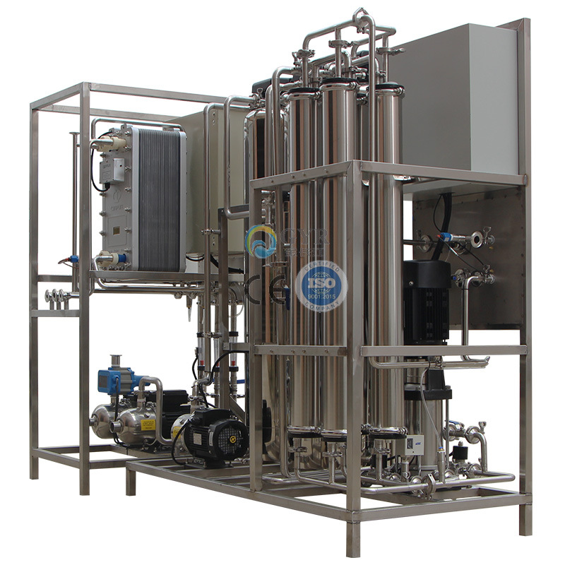 工厂电子化工光电行业 热推304不锈钢RO反渗透EDI超纯水设备1吨th