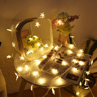 LED Star string lights battery USB ball lights flashing lights room decoration wedding window Christmas lights holiday string lights