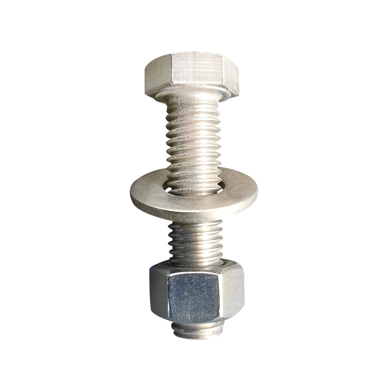 国标碳钢热镀锌六角螺栓Q235镀锌栓标准件电力高压防松电力专用