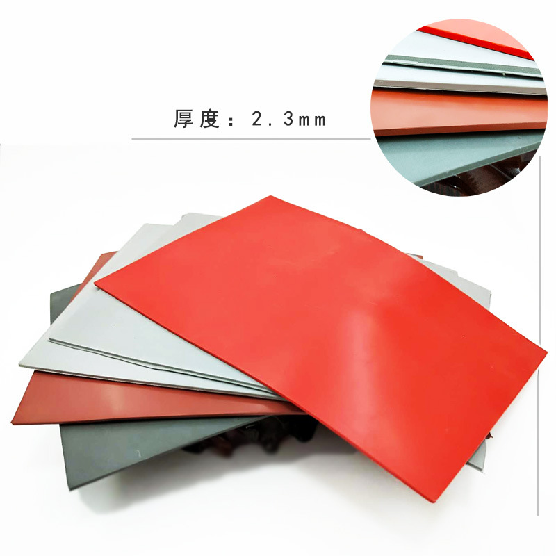 Jiesheng volver sello de tinta de goma Zhuoda cuero letras al por mayor de cuero tablero de cuero de goma gris de 2,3 Mm 3M adhesivo láser pad