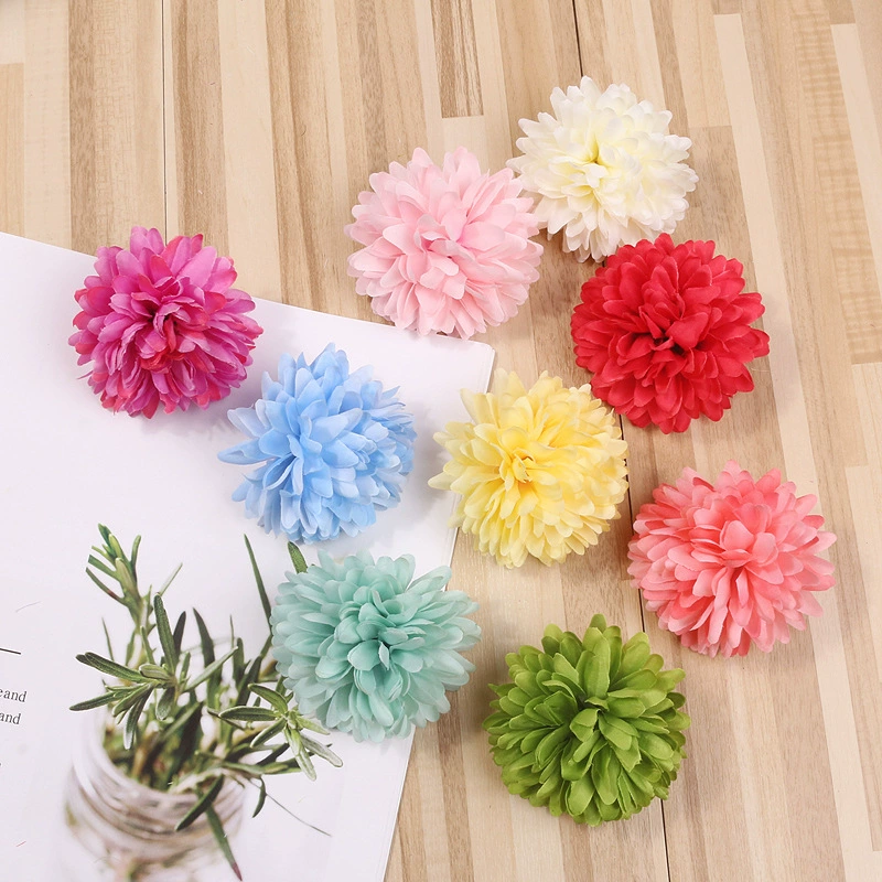 Realistic hat, decorative flowers, diameter 6.5mm, 6.5cm