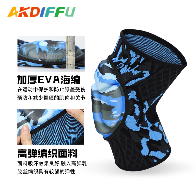 Fábrica al por mayor nueva delgada transpirable engrosada EVA esponja rótula voleibol anti-colisión rótula cubierta danza rodilla