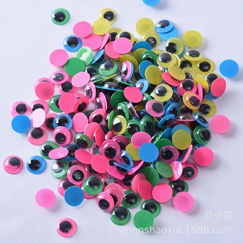 Animal eyes accessories DIY toy eyes doll eyes with colorful base black accessories movable eyes