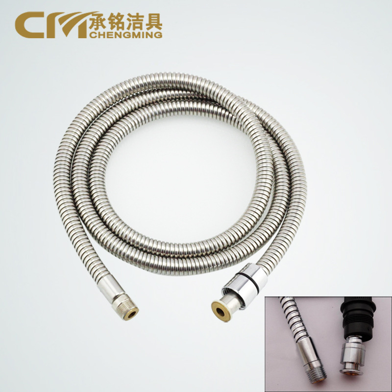 Pull-out kitchen faucet 3-point thick screw and fine screw hose telescopic bathtub basin faucet pull-out pipe fittings