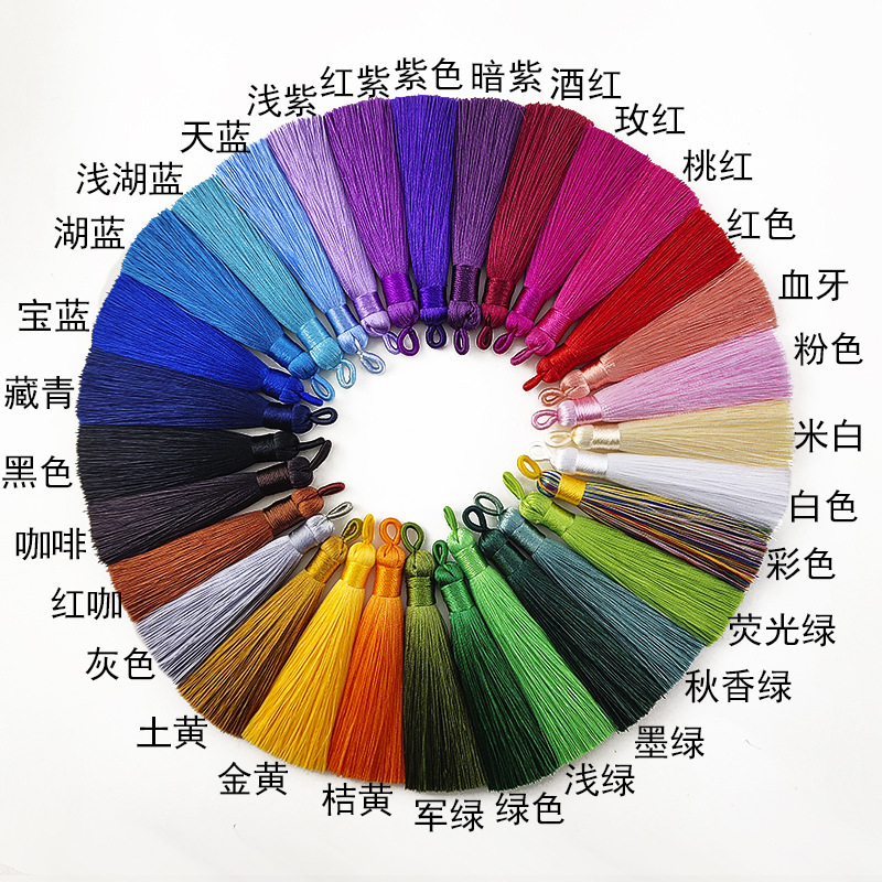 Antique Style Compliant Chinese Knot Tassel Spike diy Jewelry Accessories Car Hanging Bag Pendant Ethnic Style Craft Pendant Spike