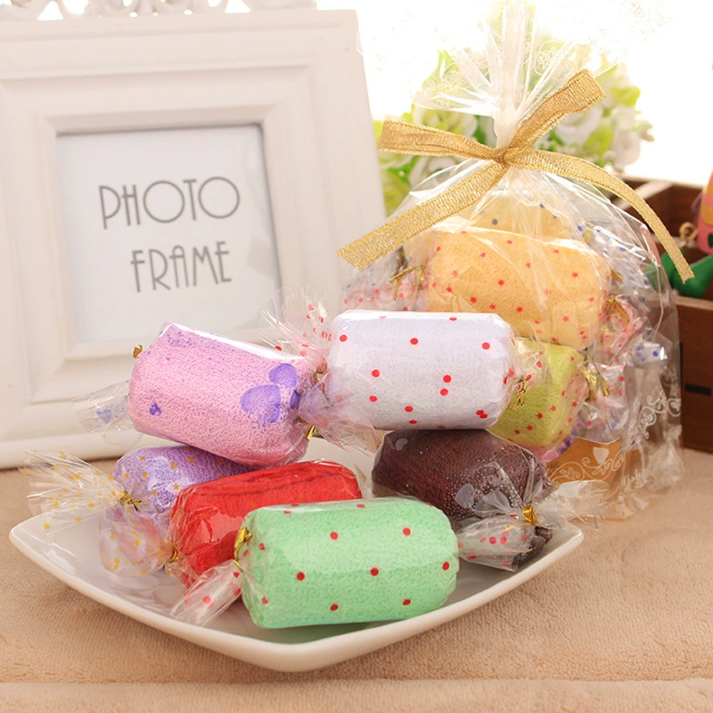 Шесть конфетных полотенец творческий подарок на день рождения Фабрика Оптовый свадебный подарок детский подарок деятельность компании