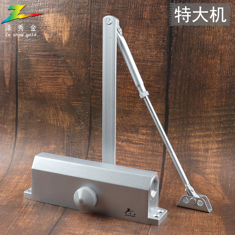 泽秀金闭门器不锈钢木门承重100KG 防冻液压缓冲关门器 北方可用
