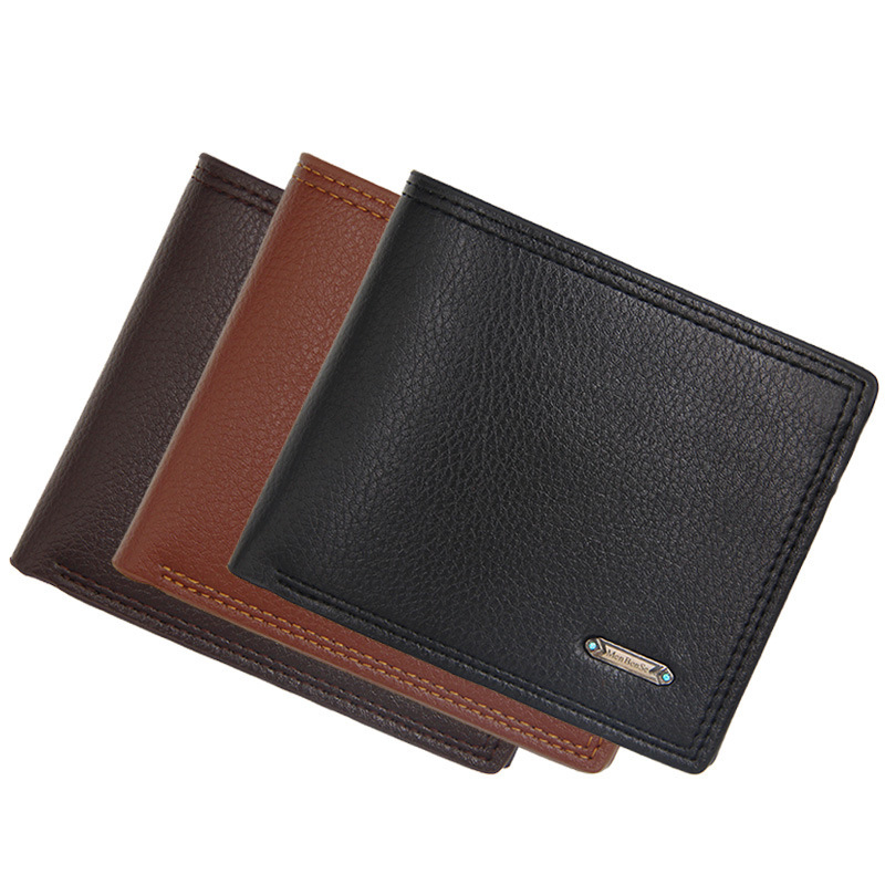 Factory Direct Supply Men's Wallet Short Large Capacity Multifunctional Driver's License Fashion Casual Wallet Wholesale Supply